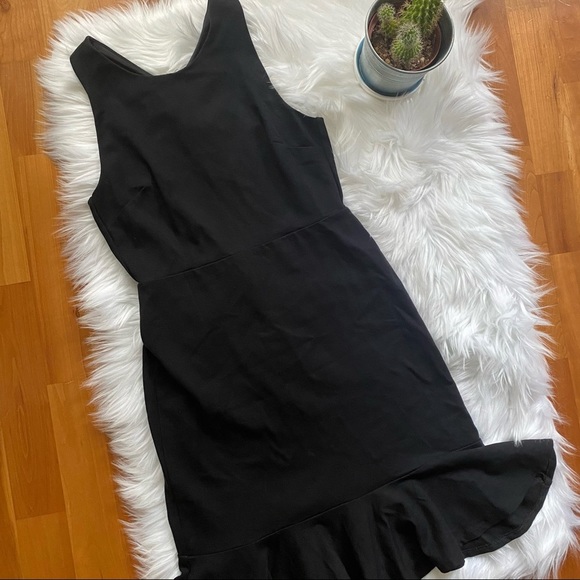 BANANA REPUBLIC Black Midi Dress - Picture 4 of 9